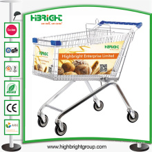 Hot Sale European Style Shopping Cart with Advertisement